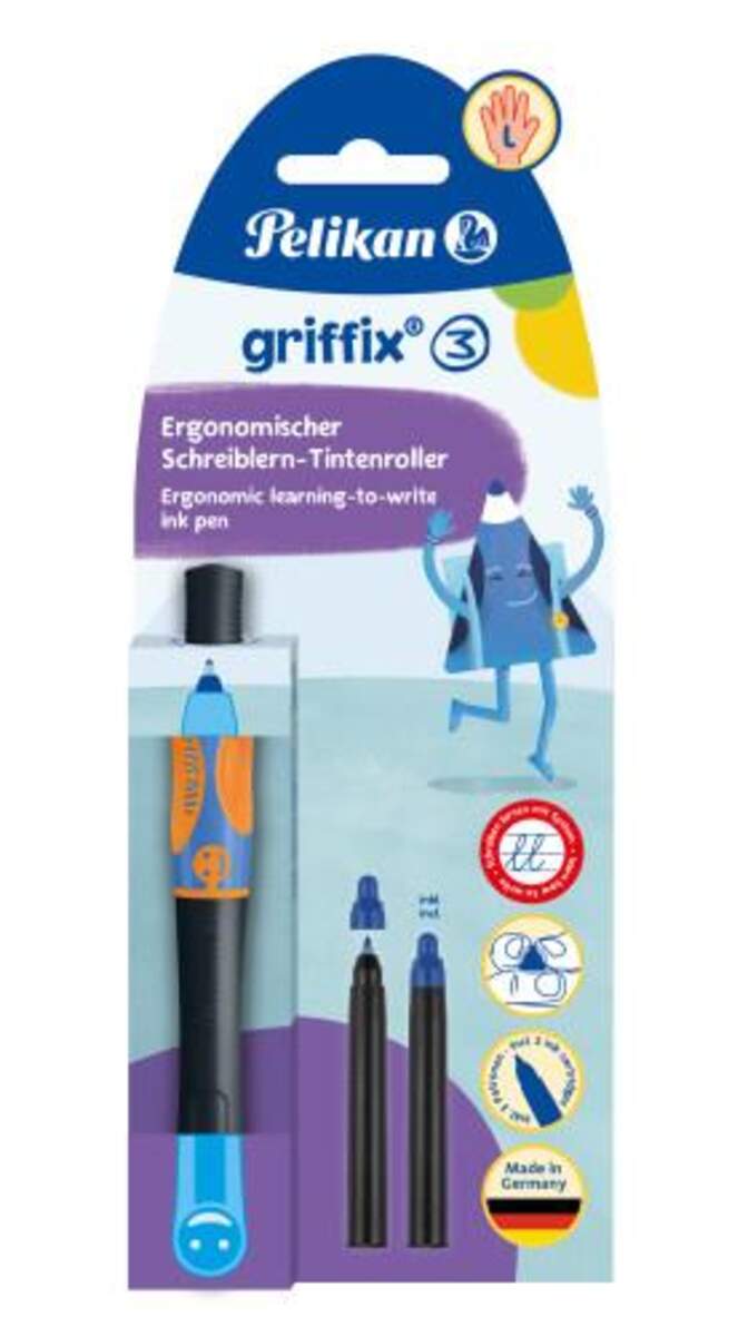 Pelikan griffix® Tintenschreiber für Linkshänder, Neon Black