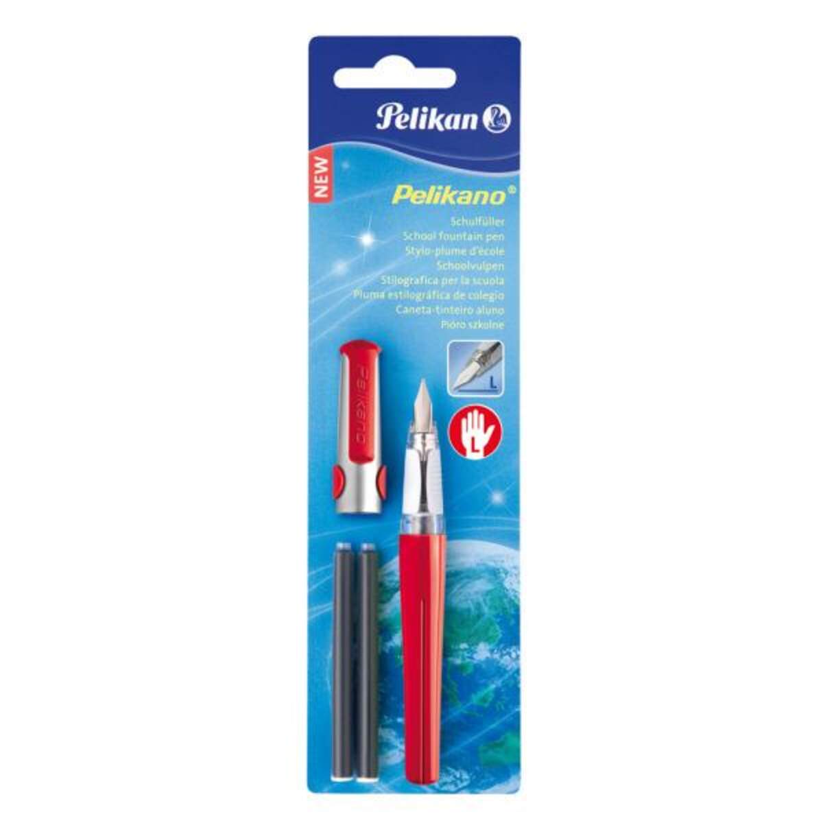 Pelikan Schulfüller Pelikano® P481, Feder L, sortiert