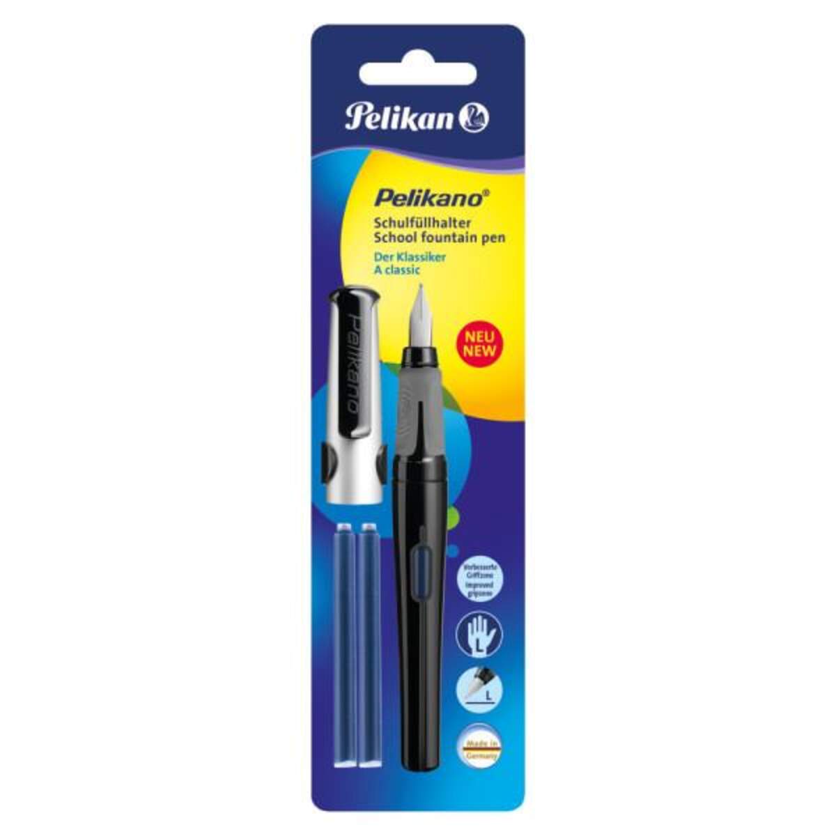 Pelikan Schulfüller Pelikano® P481, Feder L, sortiert