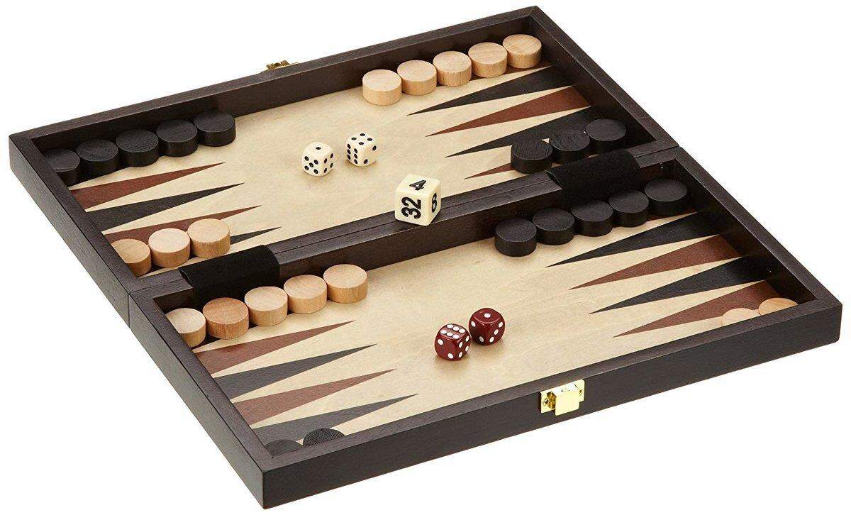 Philos Reise-Schach-Backgammon-Dame-Set, Feld 30 mm, Königshöhe 47 mm
