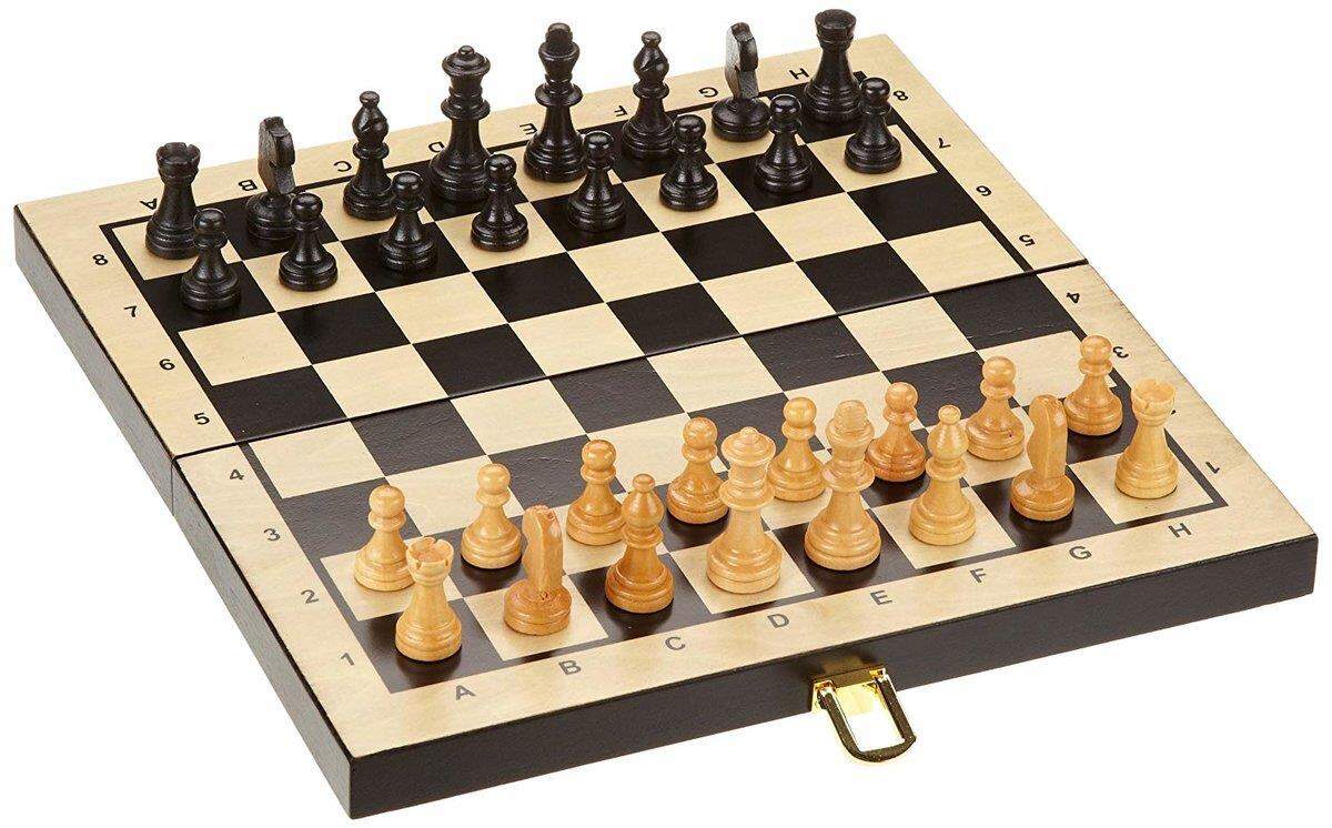 Philos Reise-Schach-Backgammon-Dame-Set, Feld 30 mm, Königshöhe 47 mm