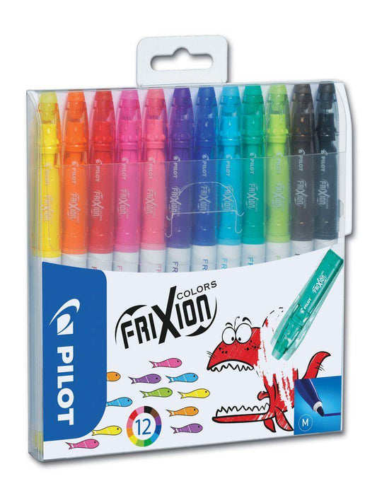 Pilot Fasermaler FriXion Colors, löschbar, 12er Set