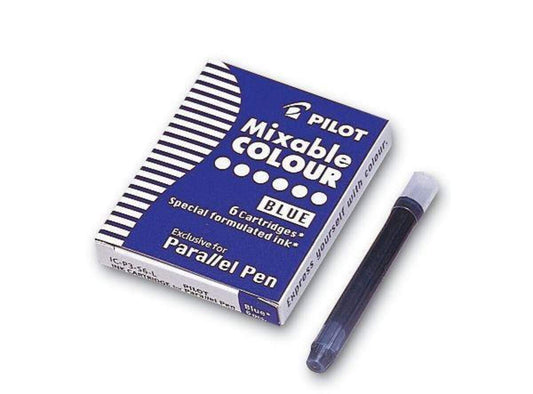 Pilot Tintenpatrone für Parallel Pen, blau, 6 Stück