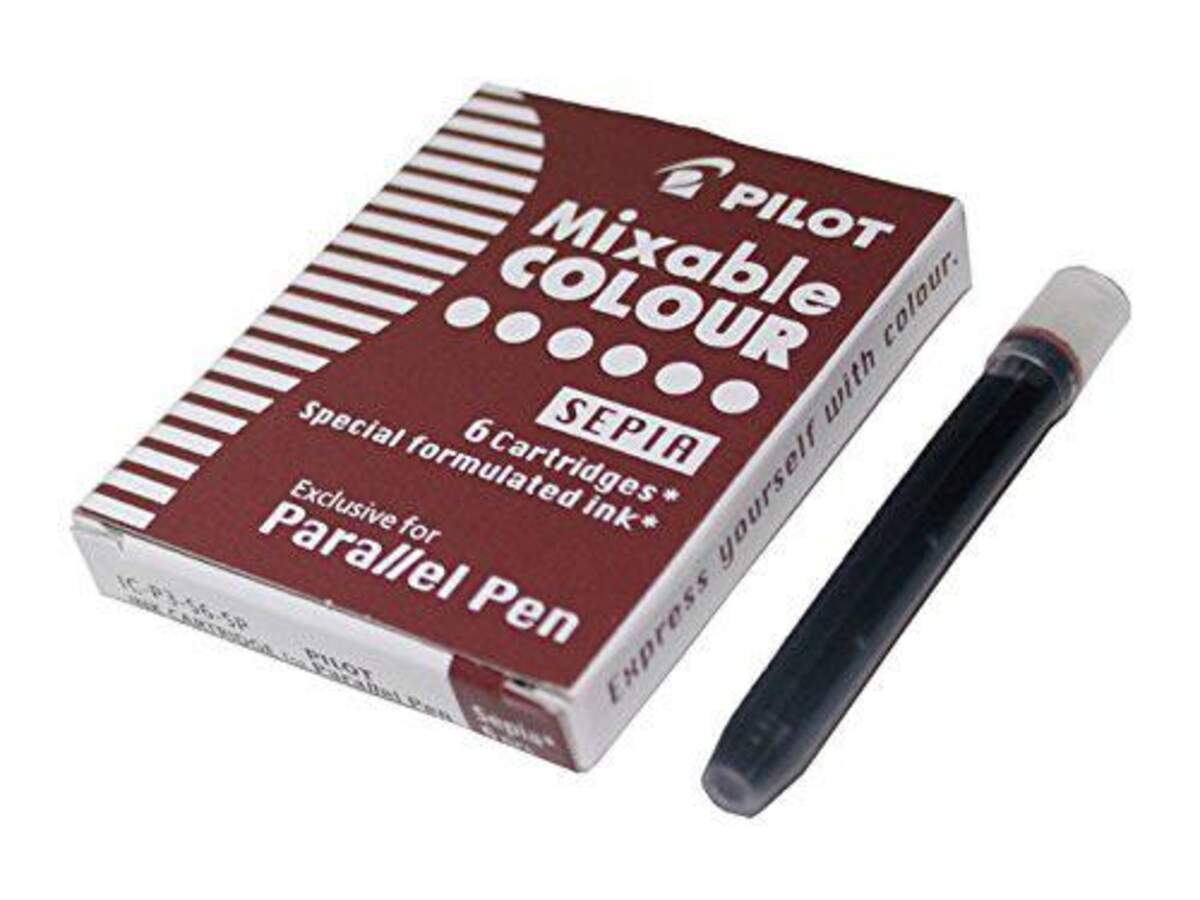 Pilot Tintenpatrone für Parallel Pen, braun, 6 Stück