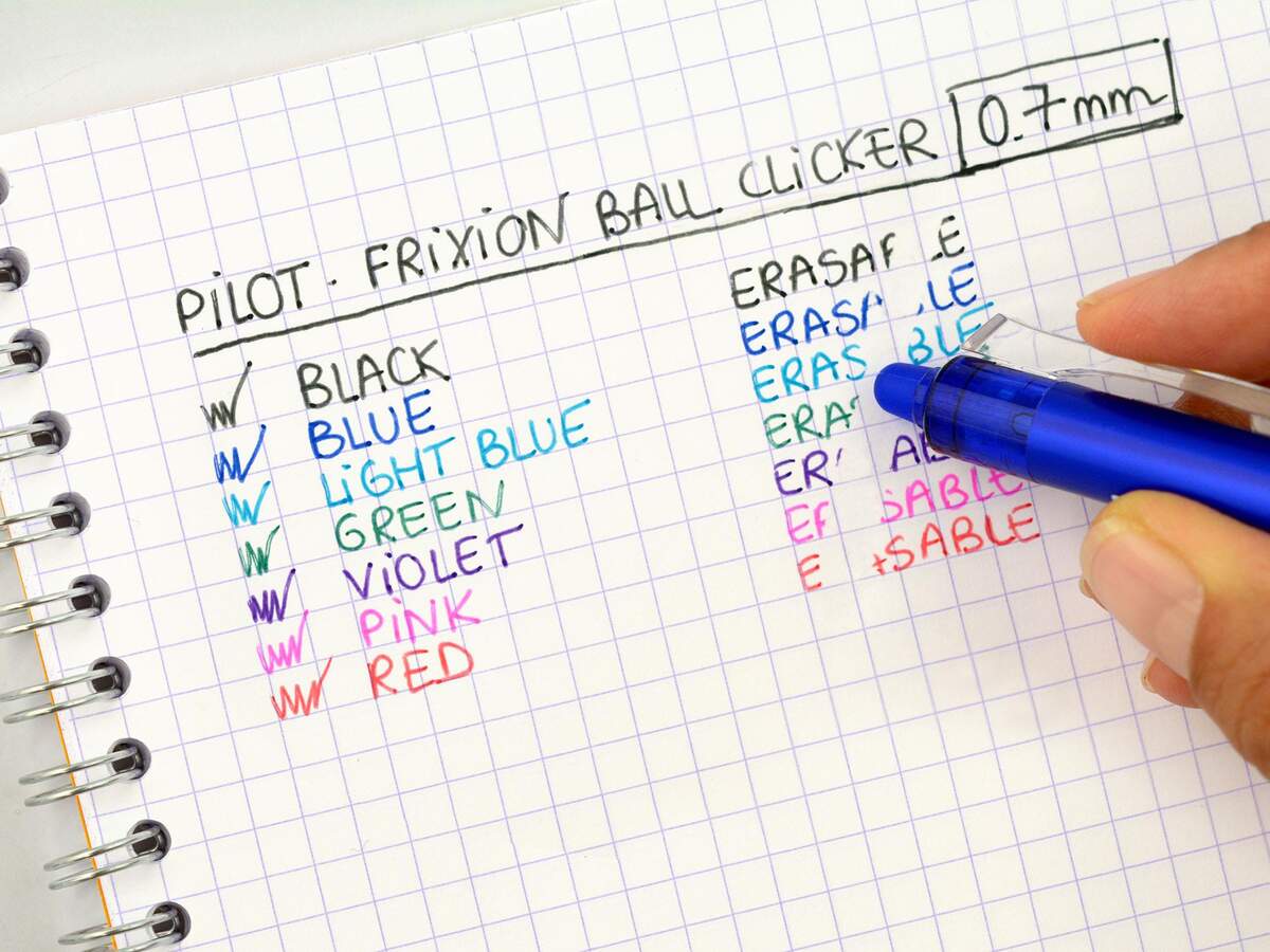 Pilot Tintenroller FriXion Ball Clicker mit Druckmechanik, schwarz