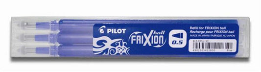 Pilot Tintenroller Set FriXion Ball Ersatzmine 0,5mm Blau 3 Stück