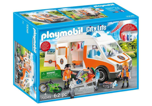 PLAYMOBIL® 70049 City Life Rettungswagen mit Licht und Sound Bestseller