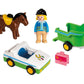 PLAYMOBIL® 70181 1.2.3 PKW mit Pferdeanhänger