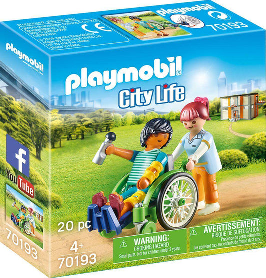 PLAYMOBIL® 70193 City Life Patient im Rollstuhl