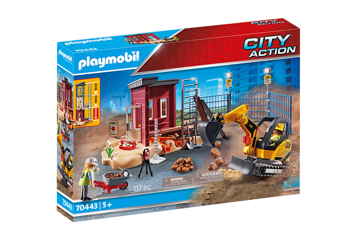 PLAYMOBIL® 70443 City Action Minibagger mit Bauteil