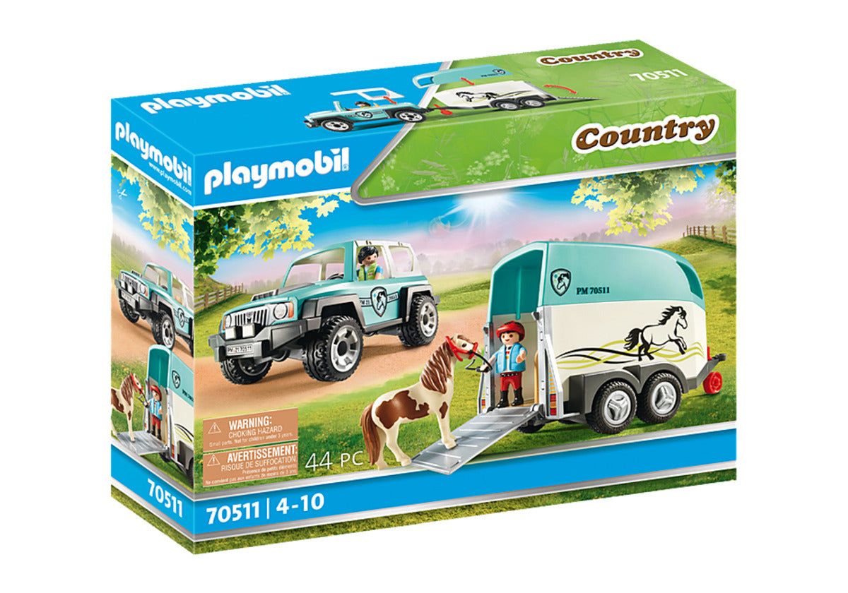 PLAYMOBIL® 70511 PKW mit Ponyanhänger