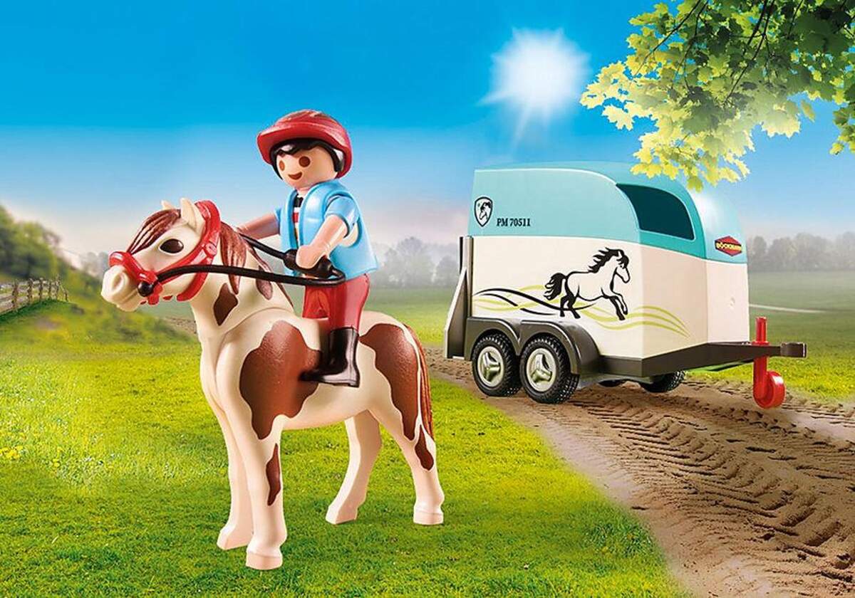 PLAYMOBIL® 70511 PKW mit Ponyanhänger