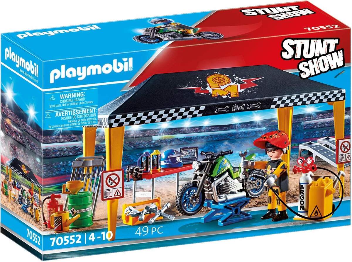 PLAYMOBIL® 70552 Stuntshow Stuntshow Werkstattzelt