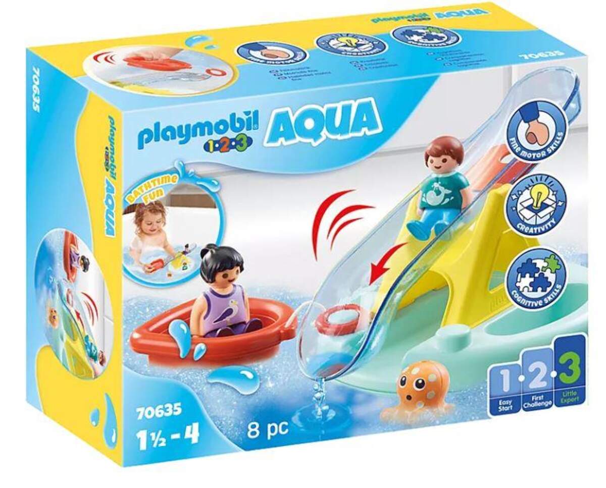 PLAYMOBIL® 70635 1.2.3. Aqua Badeinsel mit Wasserrutsche