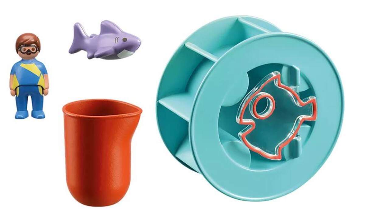 PLAYMOBIL® 70636 1.2.3. Aqua Wasserwirbelrad mit Babyhai