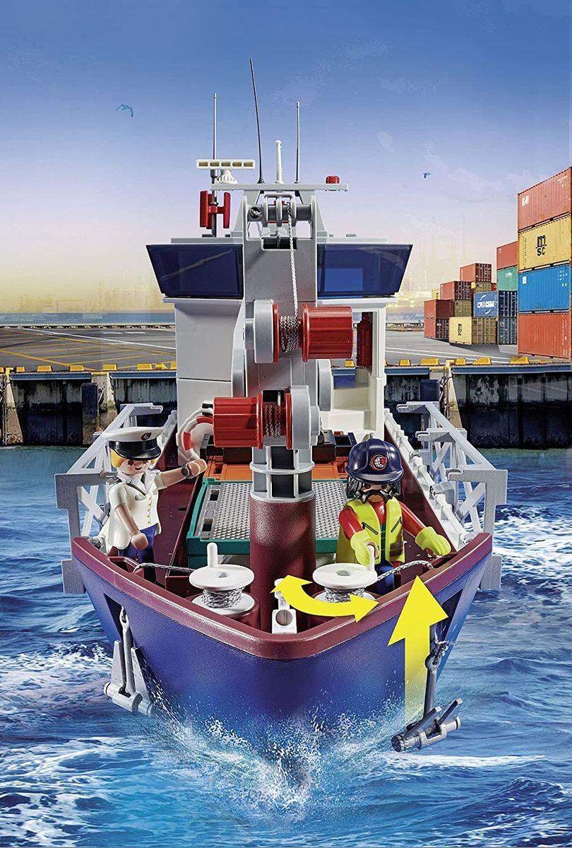 PLAYMOBIL® 70769 City Action Großes Containerschiff mit Zollboot