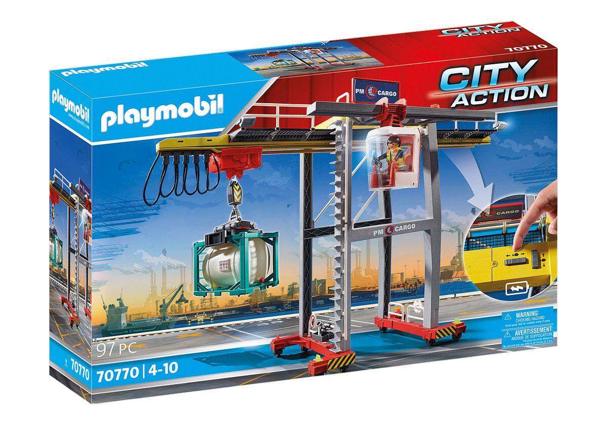 PLAYMOBIL® 70770 City Action Portalkran mit Containern