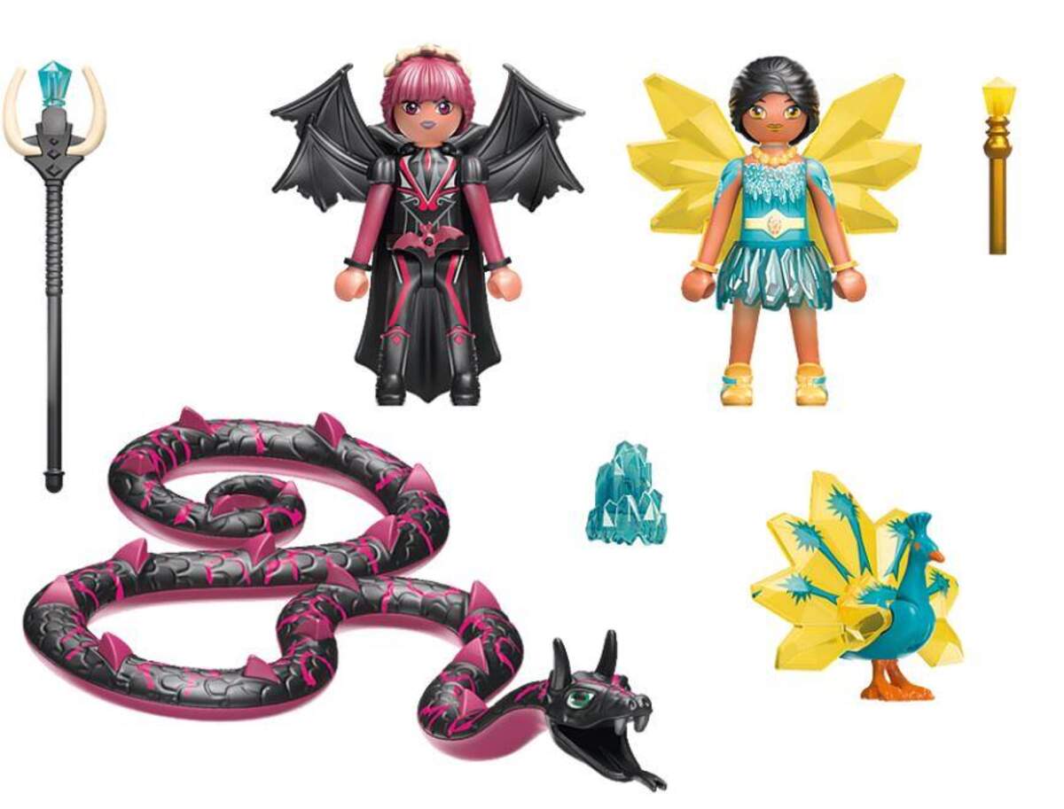 PLAYMOBIL® 70803 Adventures of Ayuma - Crystal Fairy und Bat Fairy mit Seelentieren