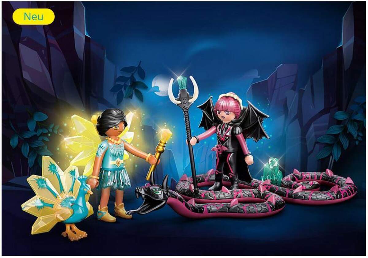 PLAYMOBIL® 70803 Adventures of Ayuma - Crystal Fairy und Bat Fairy mit Seelentieren