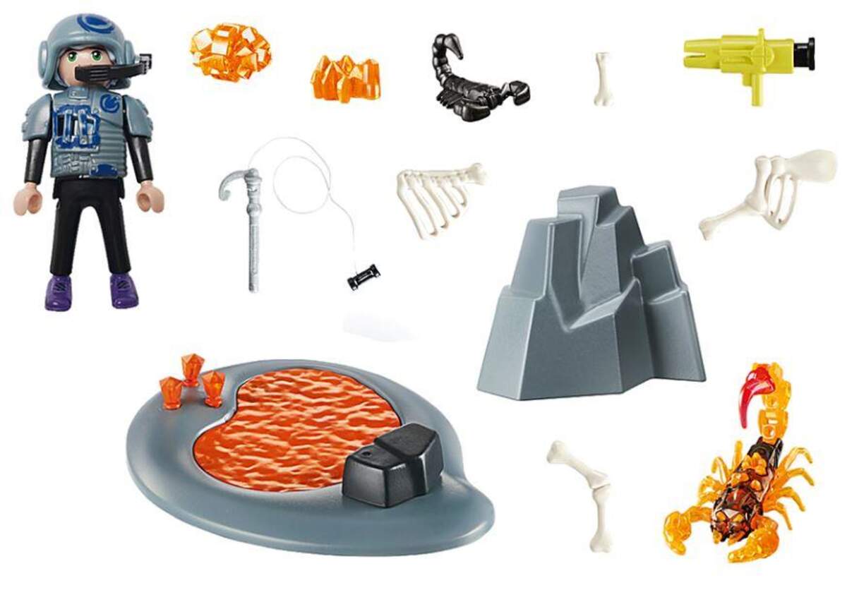PLAYMOBIL® 70909 Dino Rise - Starter Pack Kampf gegen den Feuerskorpion