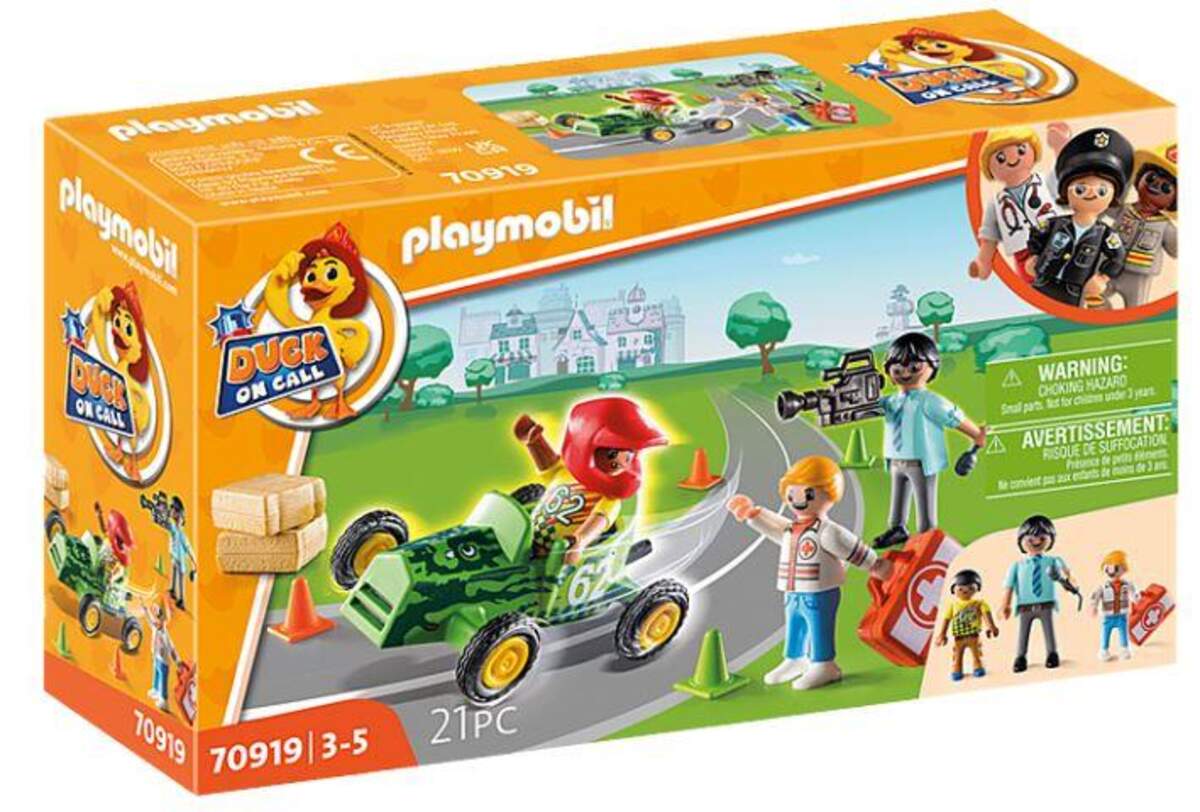 PLAYMOBIL® 70919 DUCK ON CALL - Notarzt Action. Hilf dem Rennfahrer!