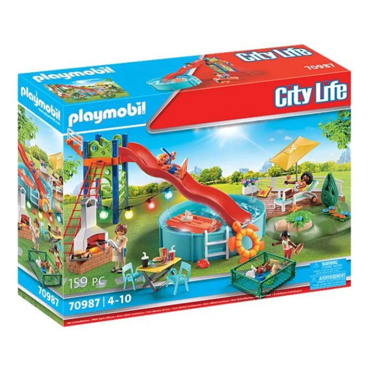 PLAYMOBIL® 70987 City Life - Poolparty mit Rutsche