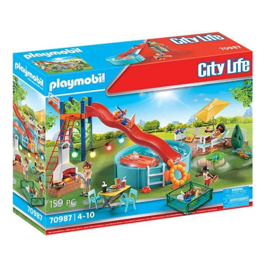 PLAYMOBIL® 70987 City Life - Poolparty mit Rutsche