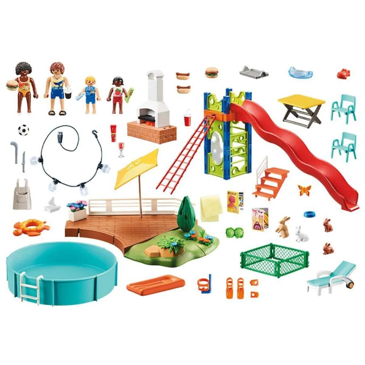 PLAYMOBIL® 70987 City Life - Poolparty mit Rutsche