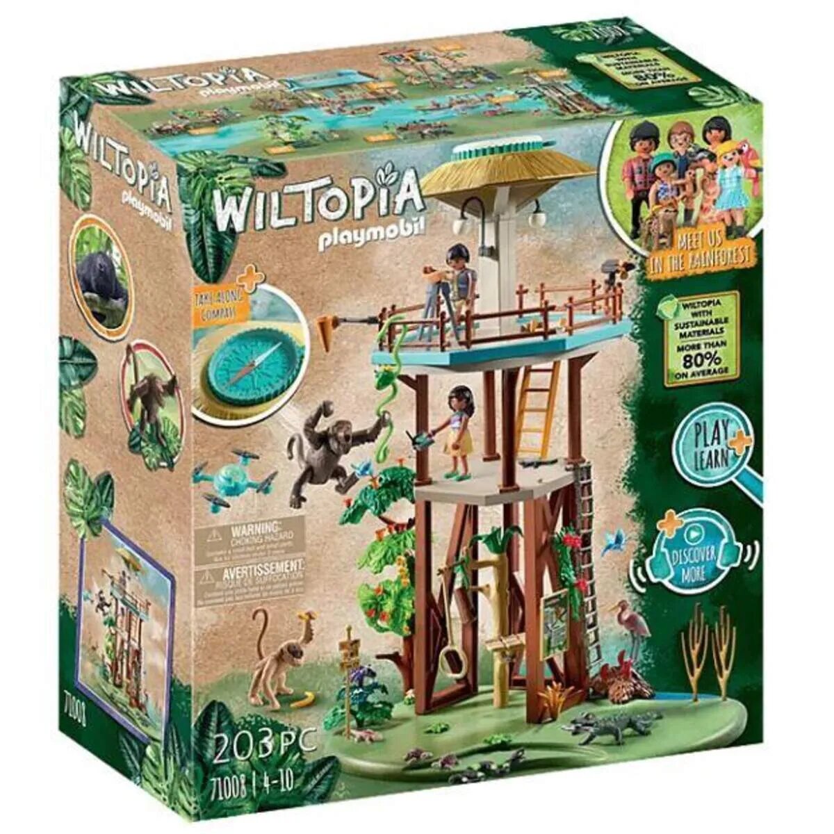 PLAYMOBIL® 71008 Wiltopia - Forschungsturm mit Kompass