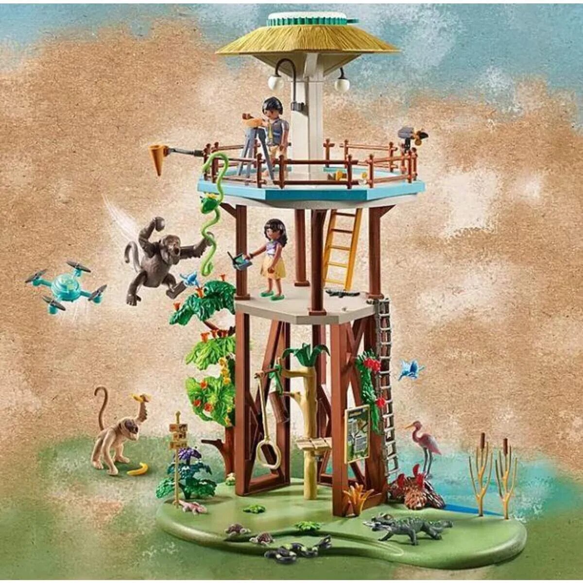 PLAYMOBIL® 71008 Wiltopia - Forschungsturm mit Kompass