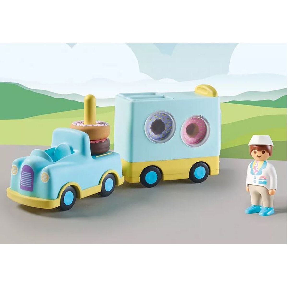 PLAYMOBIL® 71325 1.2.3: Verrückter Donut Truck mit Stapel- und Sortierfunktion