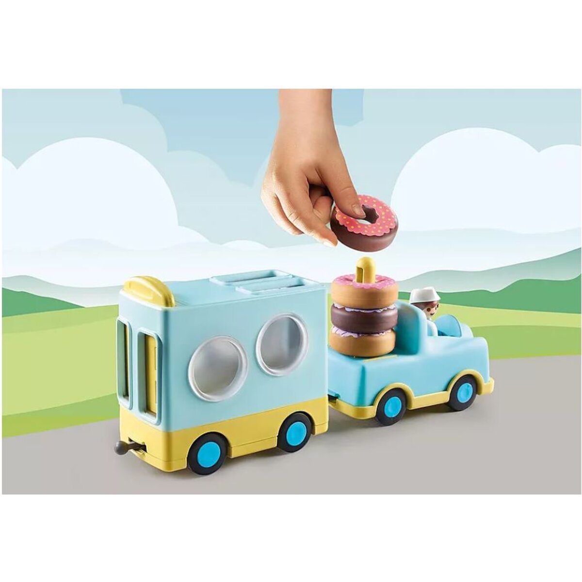 PLAYMOBIL® 71325 1.2.3: Verrückter Donut Truck mit Stapel- und Sortierfunktion