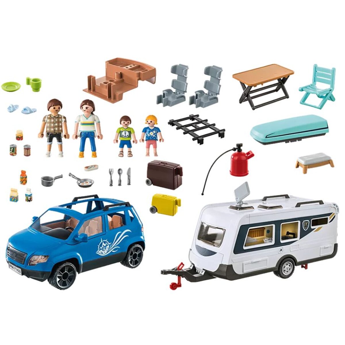 PLAYMOBIL® 71423 Family Fun - Wohnwagen mit Auto