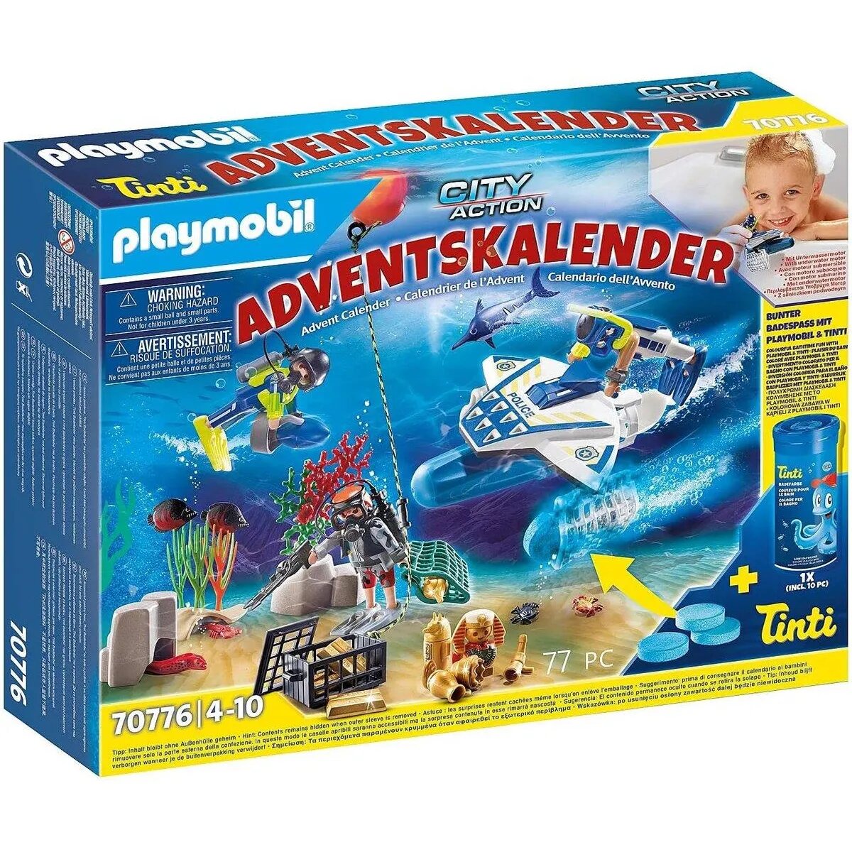 PLAYMOBIL® Adventskalender "Badespaß Polizeitaucheinsatz"