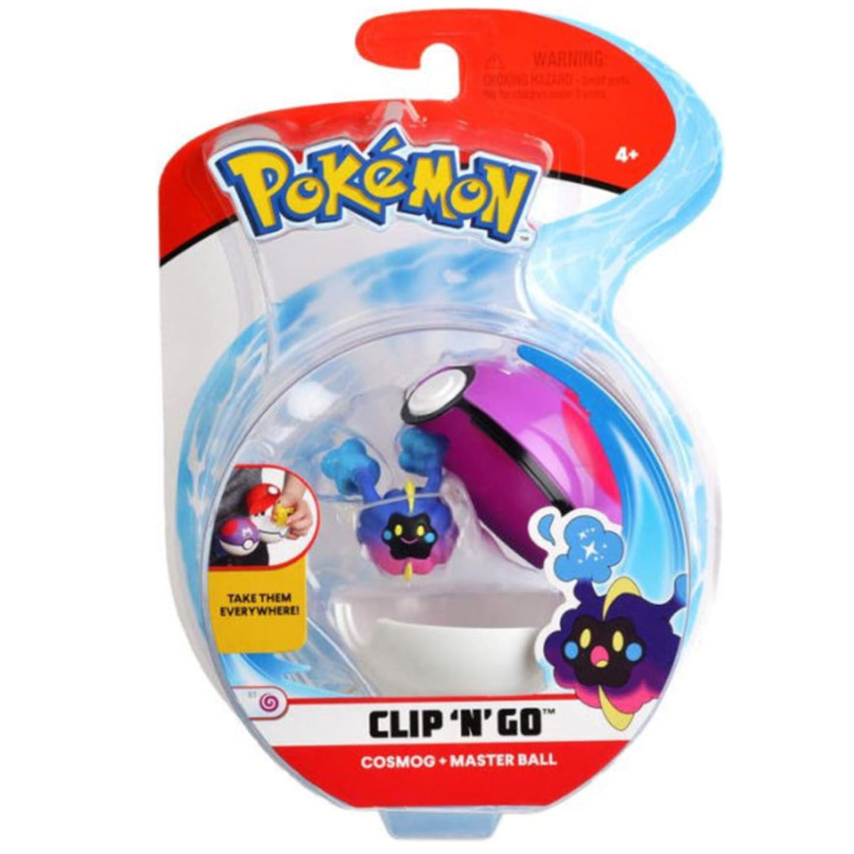 Pokemon Clip 'N' Go Poké Ball, 1 Stück, 6-fach sortiert