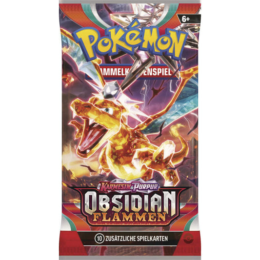Pokemon Obsidian Flammen Booster, 1 Stück, Design sortiert
