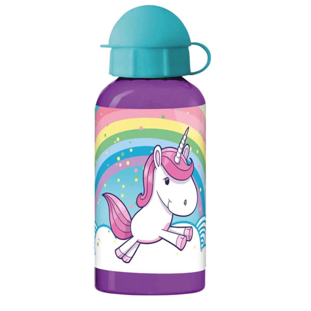 POS Aluflasche Einhorn, 400 ml