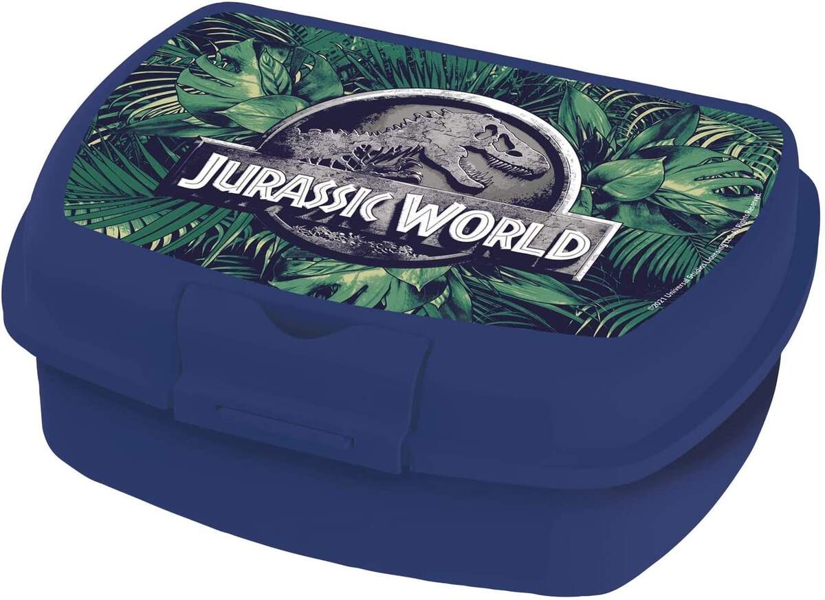 p:os Brotdose Jurassic World, blau