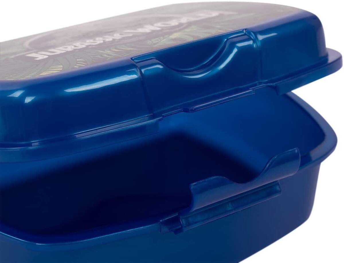 p:os Brotdose Jurassic World, blau