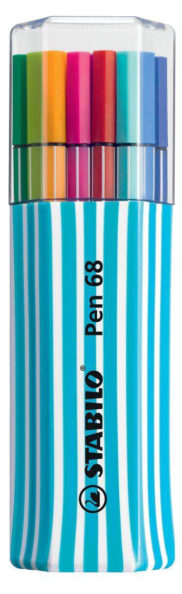 Premium-Filzstift - STABILO Pen 68 - 15er Single-Pack - mit 15 verschiedenen Farben