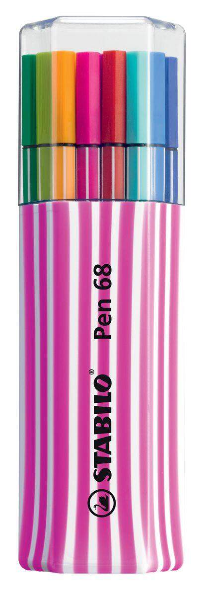 Premium-Filzstift - STABILO Pen 68 - 15er Single-Pack - mit 15 verschiedenen Farben