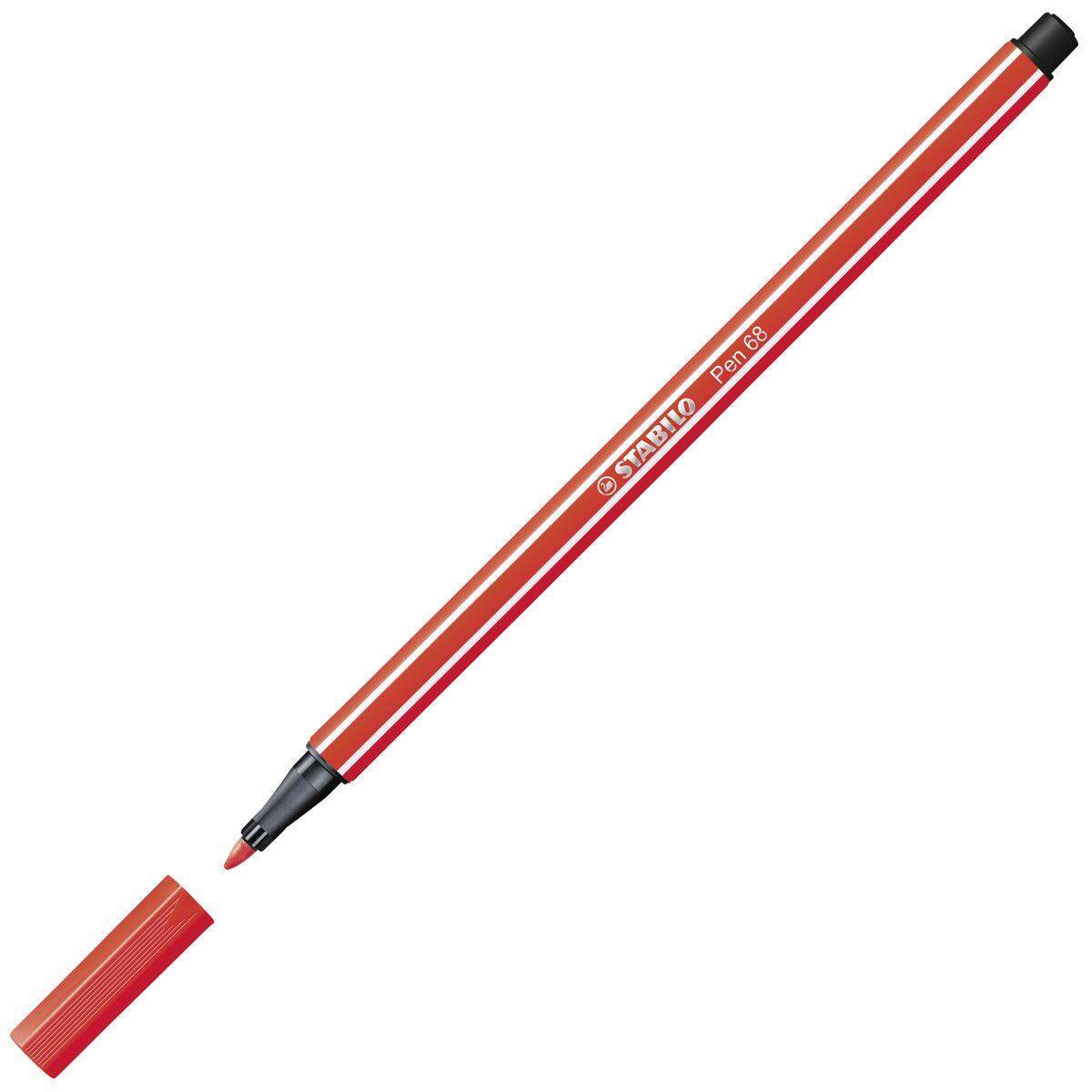 Premium-Filzstift - STABILO Pen 68 - Einzelstift - hellrot