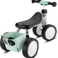 PUKY 3020 Rutschfahrzeug, Tasche, Glocke, Lenkerpolster, grau / minze
