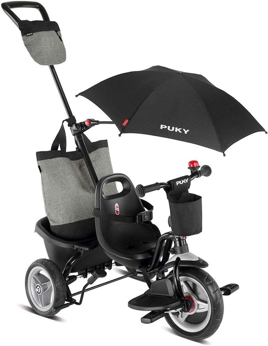 PUKY Ceety Comfort 4in1 Kinder Dreirad, schwarz