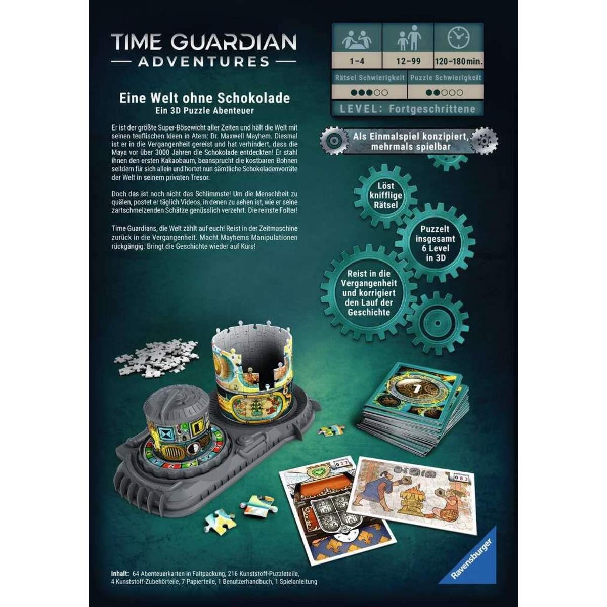 Ravensburger 3D Adventure - TIME GUARDIAN ADVENTURES: Eine Welt ohne Schokolade