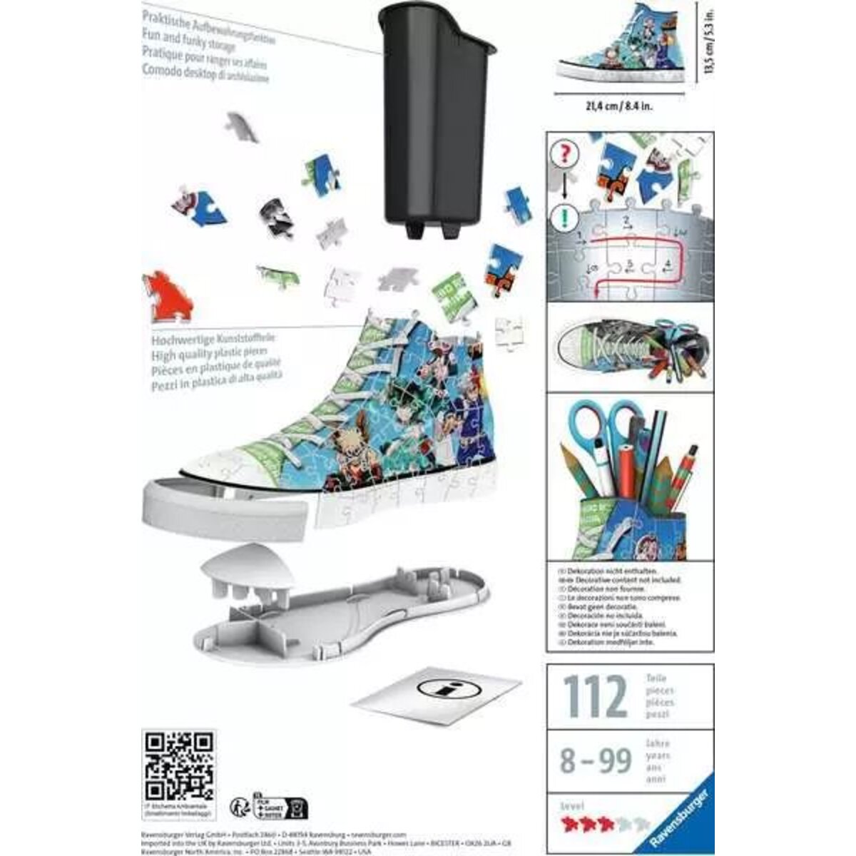 Ravensburger 3D Puzzle - Sneaker My Hero Academia, 112 Teile