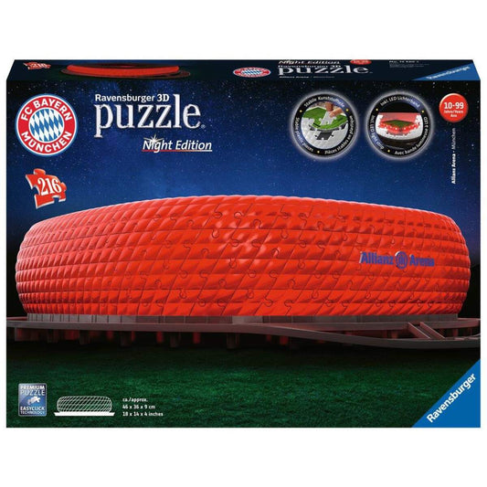 Ravensburger 3D Puzzle Allianz Arena Night Edition, 216 Teile
