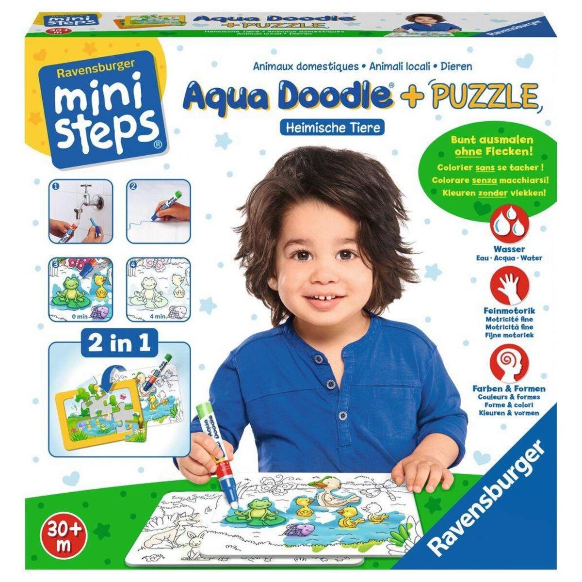 Ravensburger Aqua Doodle® Puzzle: Heimische Tiere