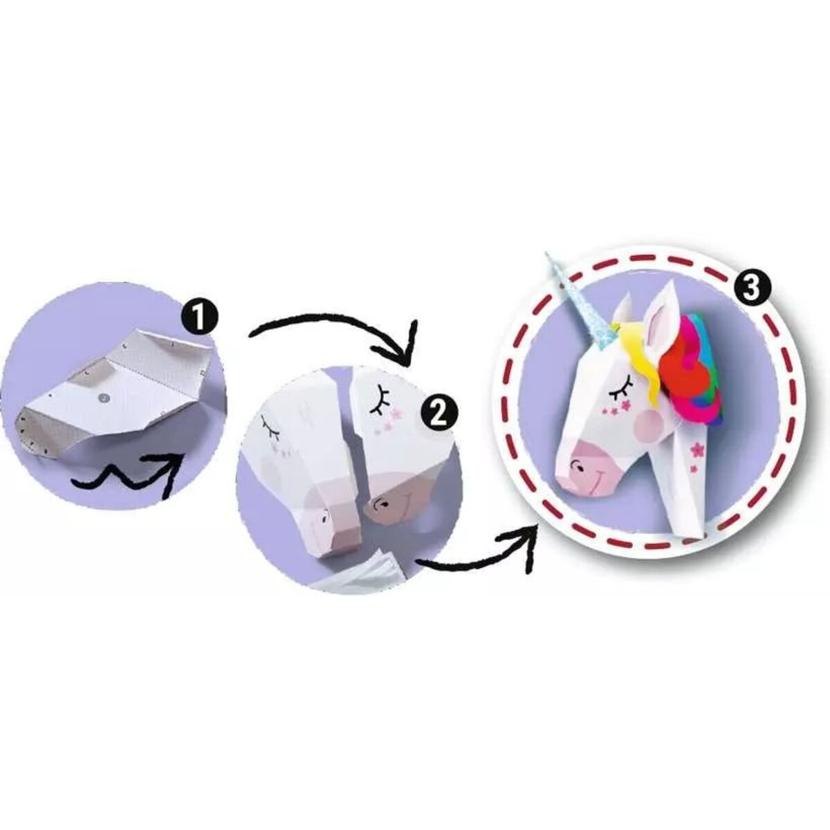 Ravensburger BeCreative Paper Art Unicorn - Bastelset für Kinder ab 6 Jahren