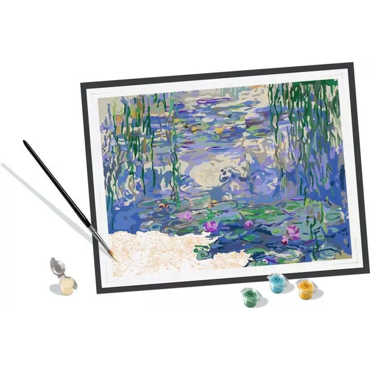 Ravensburger CreArt ART Collection: Waterlilies (Monet) - Malen nach Zahlen für Erwachsene